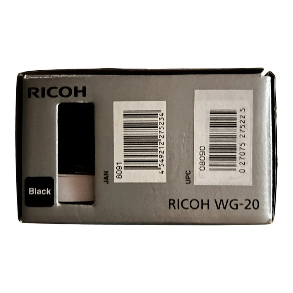 Ricoh WG-20 Waterproof Digital Camera Black 14MP 5x Optical Zoom Rugged Boxed‎